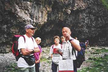 David points the way - yes, we have got to climb up there