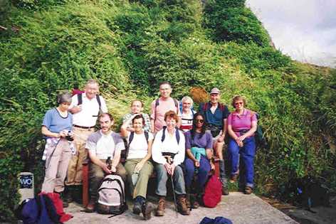 Relief - we made it! End of the West Mendip Way
